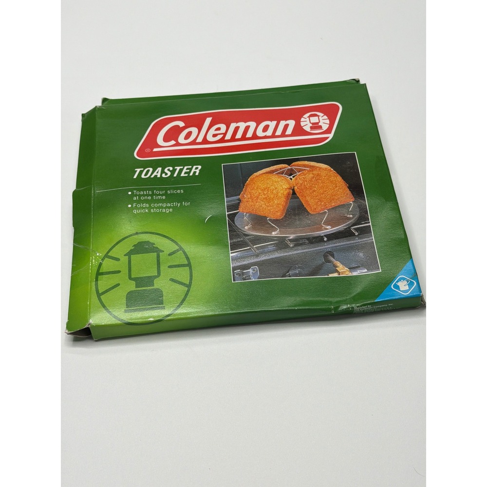Coleman Toaster Camp Stove Rack Four Slice Foldable Compact Storage‎